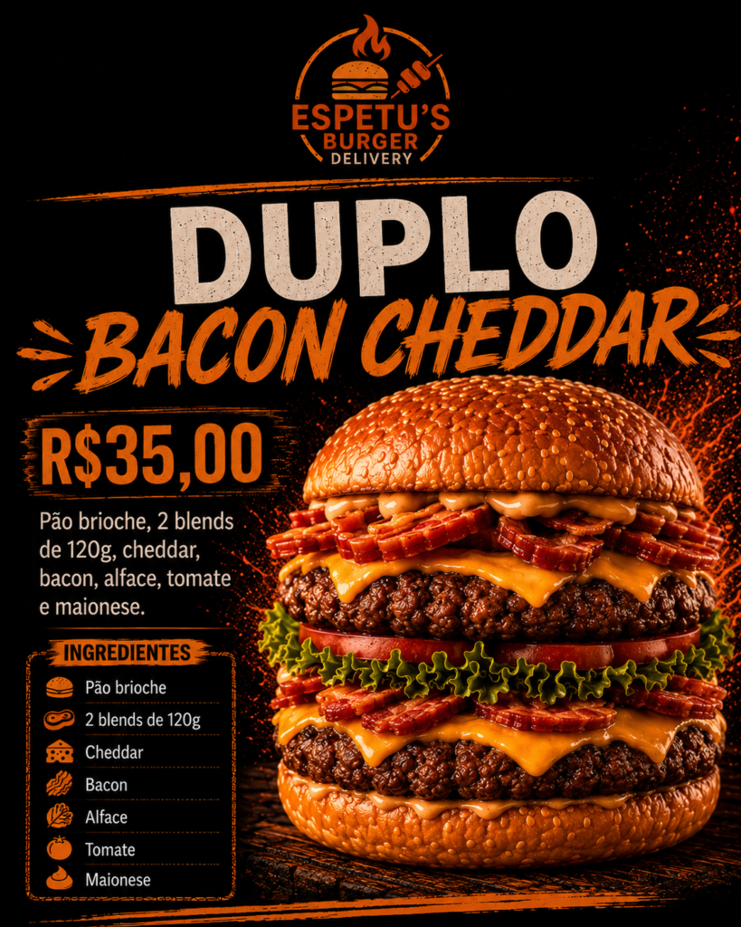 Duplo Bacon Cheddar